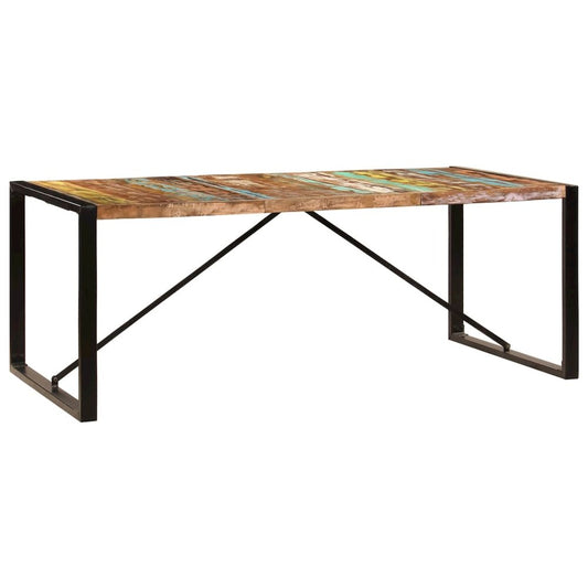 vidaXL Dining Table 78.7"x39.4"x29.5" Solid Reclaimed Wood, 247412