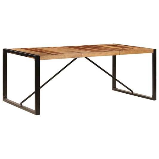 vidaXL Dining Table 78.7"x39.4"x29.5" Solid Sheesham Wood, 247413