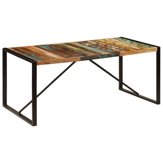 vidaXL Dining Table 70.9"x35.4"x29.5" Solid Reclaimed Wood, 247415