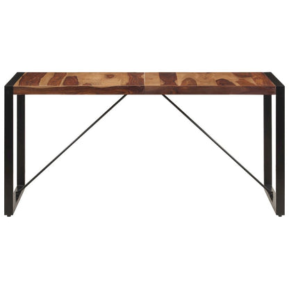 vidaXL Dining Table 63"x31.5"x29.5" Solid Sheesham Wood, 247419