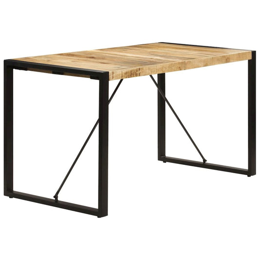 vidaXL Dining Table 55.1"x27.6"x29.5" Solid Mango Wood, 247420