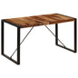 vidaXL Dining Table 55.1"x27.6"x29.5" Solid Sheesham Wood, 247422