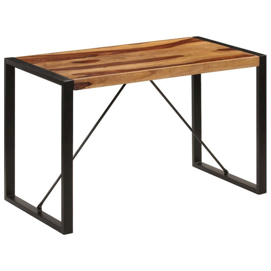 vidaXL Dining Table 47.2"x23.6"x29.9" Solid Sheesham Wood, 247423