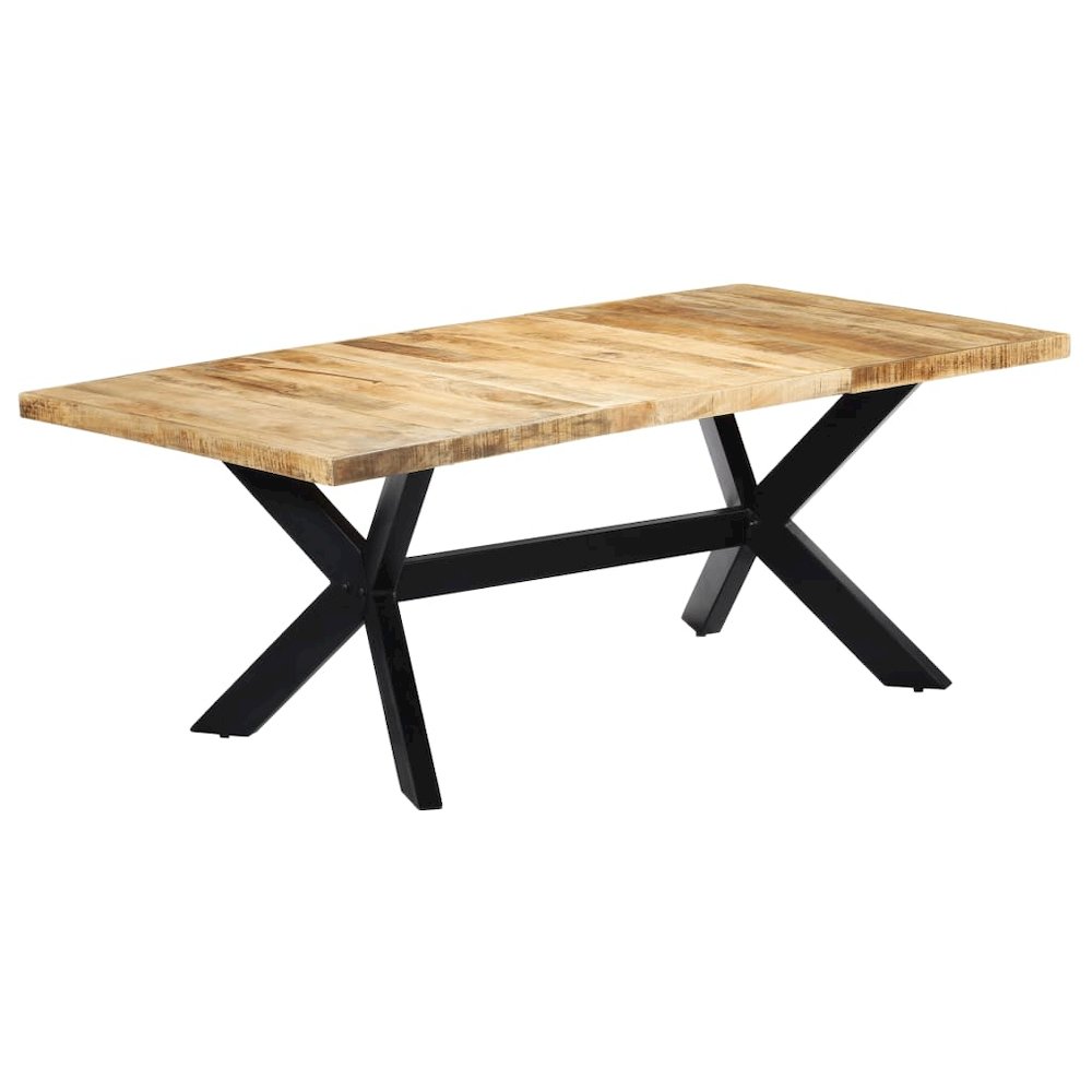 vidaXL Dining Table 78.7"x39.4"x29.5" Solid Mango Wood, 247427