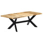 vidaXL Dining Table 78.7"x39.4"x29.5" Solid Mango Wood, 247427