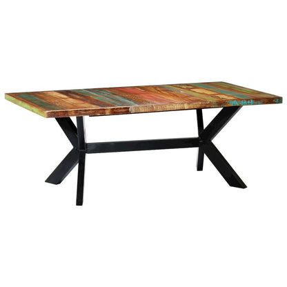 vidaXL Dining Table 78.7"x39.4"x29.5" Solid Reclaimed Wood, 247429