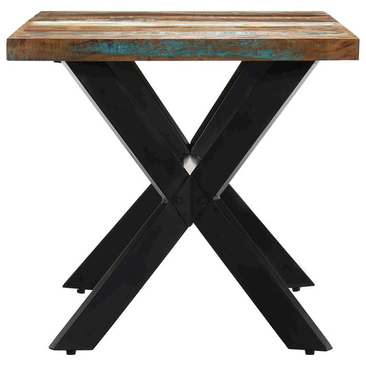 vidaXL Dining Table 55.1"x27.6"x29.5" Solid Reclaimed Wood, 247439