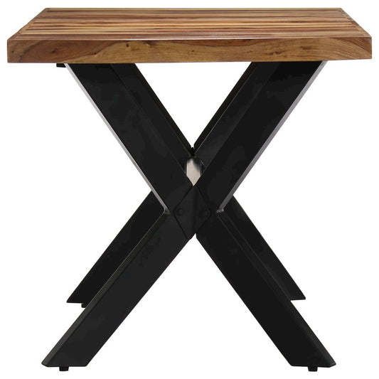 vidaXL Dining Table 55.1"x27.6"x29.5" Solid Sheesham Wood, 247440
