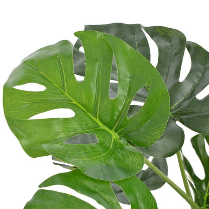 Lifelike Artificial Plant Green and Brown Plastic and Iron Medium