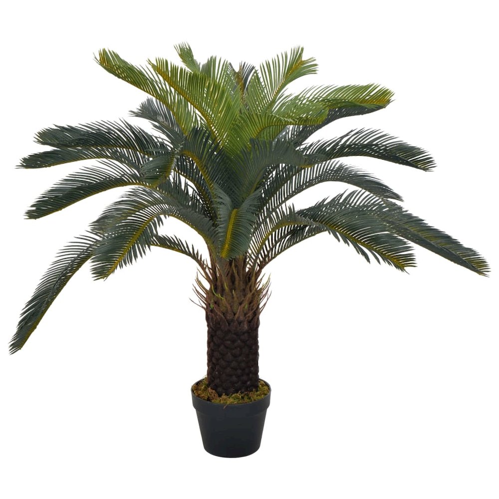 Artificial Plant Green and brown Plastic and wood 35.4 in