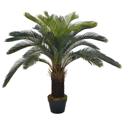 Artificial Plant Green and brown Plastic and wood 35.4 in