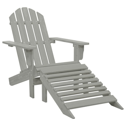 Garden Chair Grey Hardwood Large Durable Garden Chair
