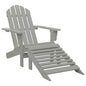 Garden Chair Grey Hardwood Large Durable Garden Chair