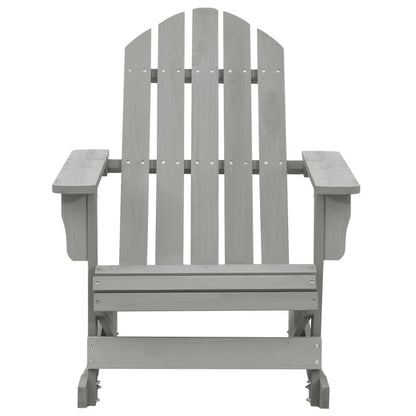Garden Rocking Chair Grey Hardwood Standard Durable