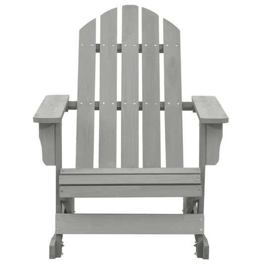 Garden Rocking Chair Grey Hardwood Standard Durable