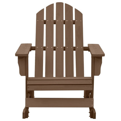 Garden Rocking Chair Natural Brown Hardwood, Pine Medium