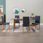 vidaXL Dining Chairs 4 pcs Gray Faux Leather, 249213