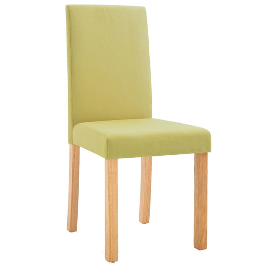 vidaXL Dining Chairs 4 pcs Green Fabric, 249225