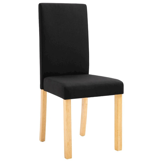 vidaXL Dining Chairs 4 pcs Black Fabric, 249227