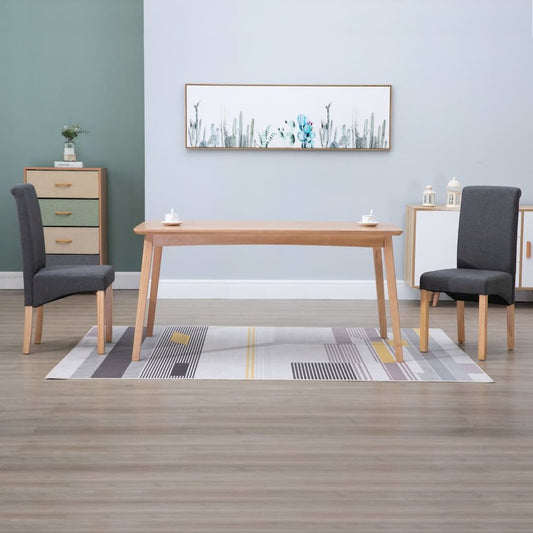 vidaXL Dining Chairs 2 pcs Gray Fabric, 249269