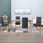 vidaXL Dining Chairs 4 pcs Gray Fabric, 249270