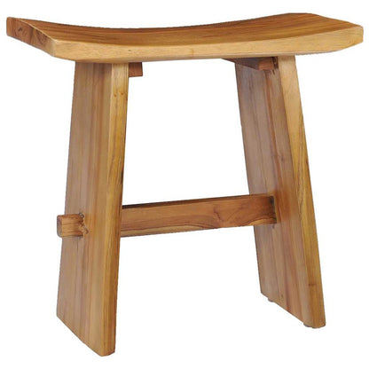 Stool Teak Solid teak wood Compact Durable Stool Rectangular