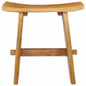 Stool Teak Solid teak wood Compact Durable Stool Rectangular