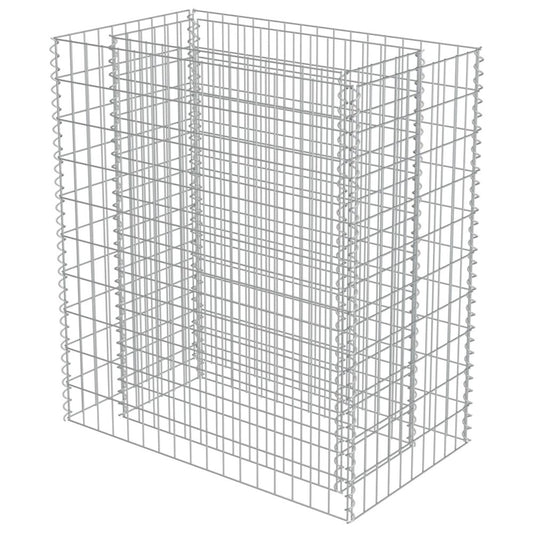 vidaXL Gabion Raised Bed Galvanized Steel 35.4"x19.7"x39.4", 143568