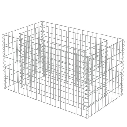 vidaXL Gabion Raised Bed Galvanized Steel 35.4"x19.7"x19.7", 143569