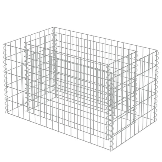 vidaXL Gabion Raised Bed Galvanized Steel 35.4"x19.7"x19.7", 143569