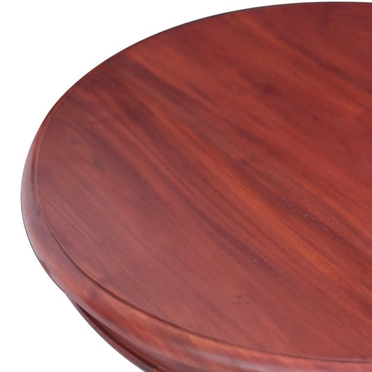vidaXL Side Table Brown 19.7"x19.7"x25.6" Solid Mahogany Wood, 283845