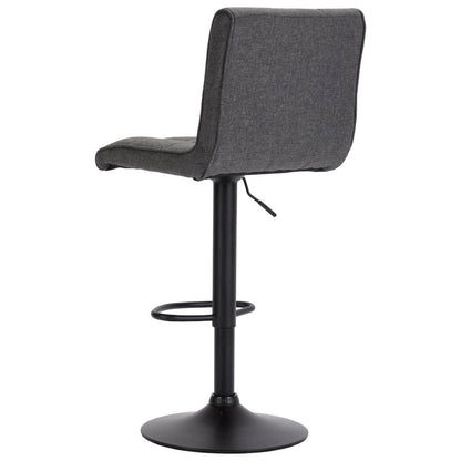 vidaXL Bar Stool Dark Gray Fabric, 249606