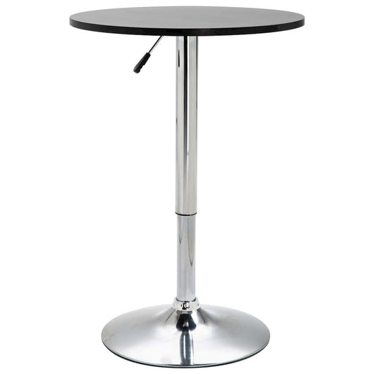 vidaXL Bar Table Black Ø23.6" MDF, 249666