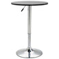 vidaXL Bar Table Black Ø23.6" MDF, 249666