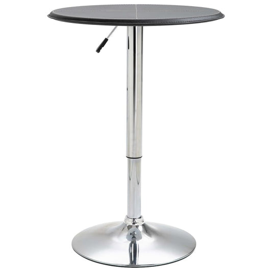 vidaXL Bar Table Black Ø23.6" MDF, 249668