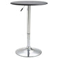 vidaXL Bar Table Black Ø23.6" MDF, 249668