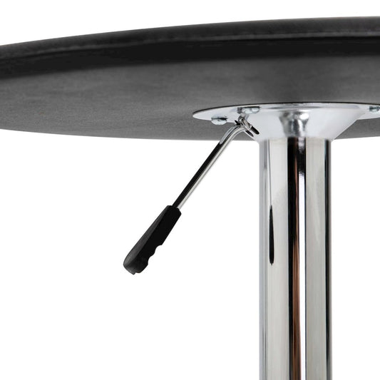 vidaXL Bar Table Black Ø23.6" MDF, 249668