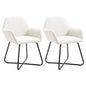 Dining Chair Set of 2 Cream