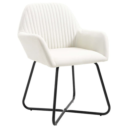 Dining Chair Set of 2 Cream