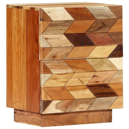 Bedside Cabinet Varied wood tones Solid reclaimed wood Medium