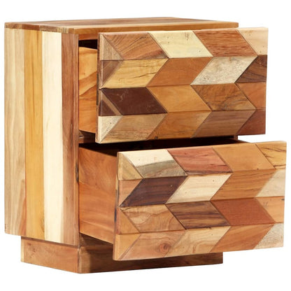 Bedside Cabinet Varied wood tones Solid reclaimed wood Medium