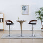 Bar Chair Set of 2 Dark grey and dark brown