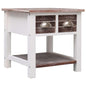 vidaXL Side Table Brown 15.7"x15.7"x15.7" Paulownia Wood, 284067