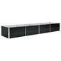 vidaXL Garden Raised Bed Anthracite 126"x31.5"x17.7" Galvanized Steel, 45729