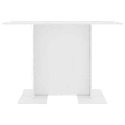 vidaXL Dining Table White 43.3"x23.6"x29.5" Chipboard, 800243