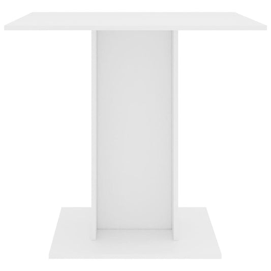 vidaXL Dining Table White 31.5"x31.5"x29.5" Chipboard, 800252