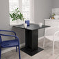vidaXL Dining Table Black 31.5"x31.5"x29.5" Chipboard, 800253