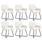 Dining Chair Set of 6 Cream