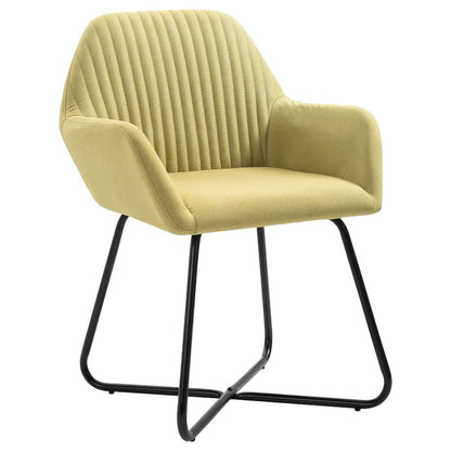 vidaXL Dining Chairs 4 pcs Green Fabric, 277104