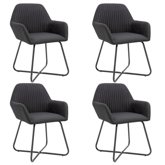 Dining Chair Set of 4 Black